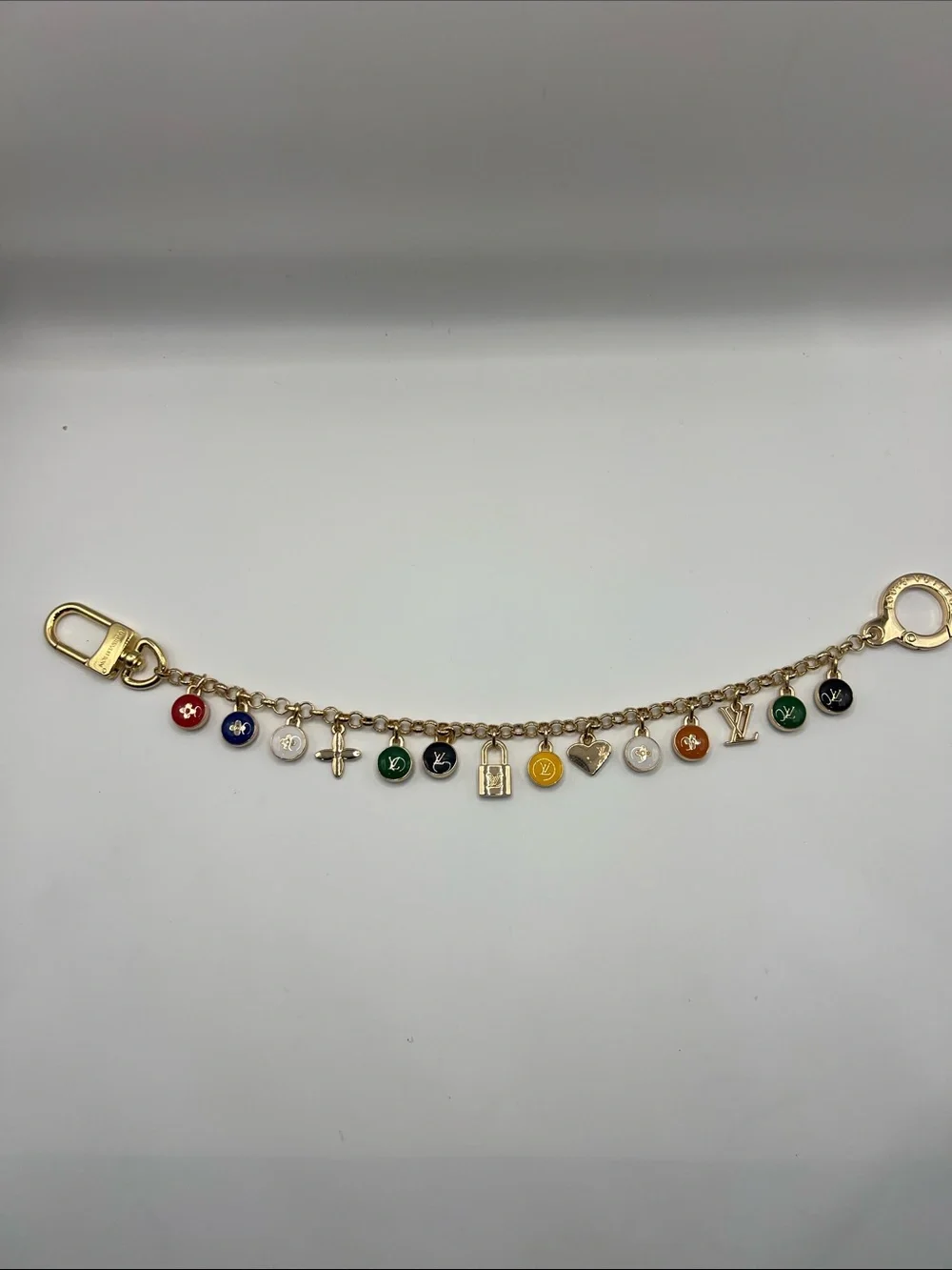 1407. Bag Chain with Multi-Color Skittles.  12”